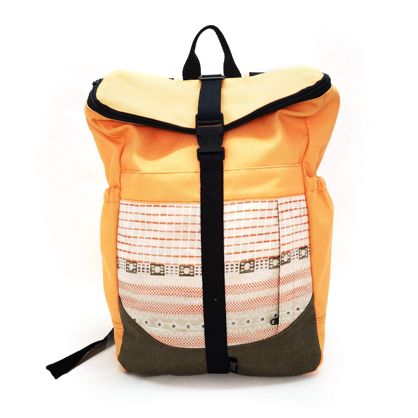 RimbaBag canvas GOTS naranja salmón