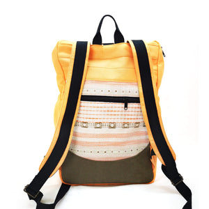 RimbaBag canvas GOTS naranja salmón
